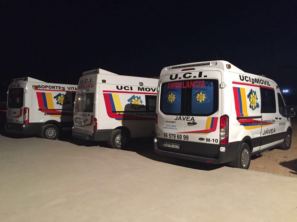 Ambulancia UCI móvil de Amigos Europeos en Jávea